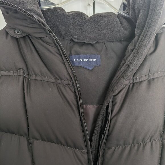 Lands End women's brown down coat - Picture 4 of 11